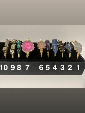 Gold, Natural Wire Wrapped Stone Cuff Bracelet's - Choose Your Crystal, NNW